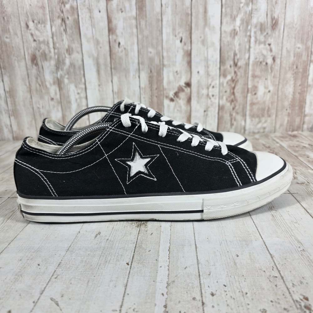 Converse One Star Mens 11 Black Canvas Low Top Sneakers M4JTDWSQ00111